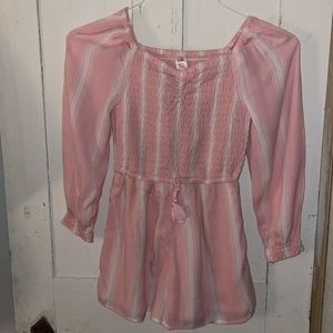 Cute, pink and white justice jumper